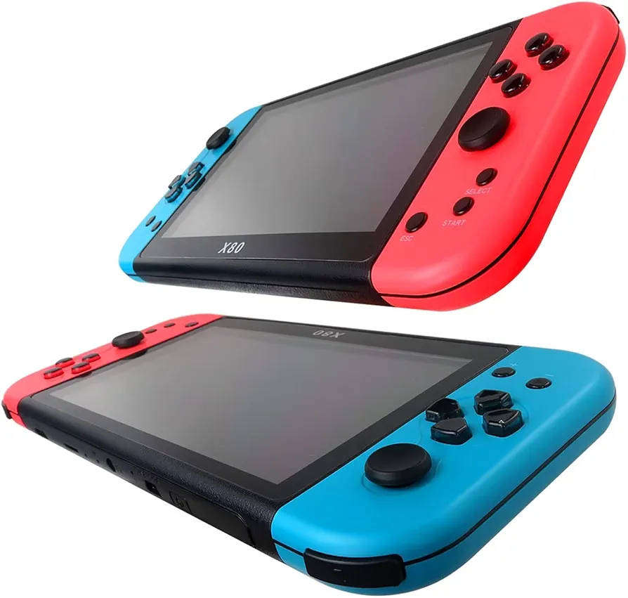 X80 7.0 inch HD Screen Handheld Game Console 20000 Games Video Game Console