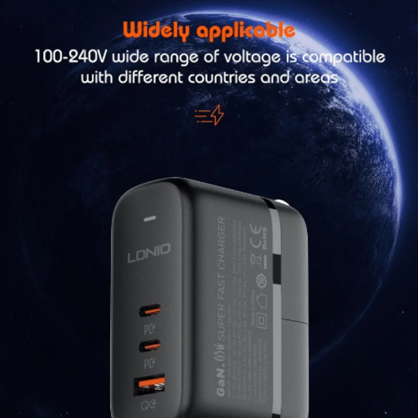 LDNIO - Q366 - Super Fast Charger - Black
