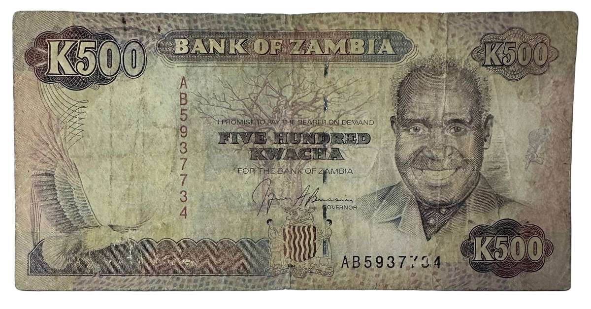 500 Kwacha Zambia Bank Note