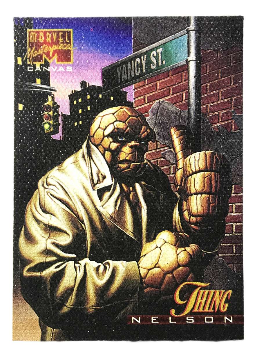 1995 Marvel Masterpieces Canvas Thing #21 of 22