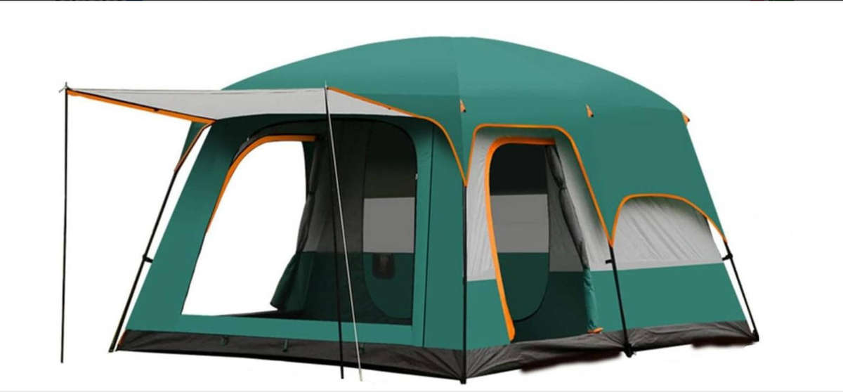 Large family outdoor camping tent - 2 room