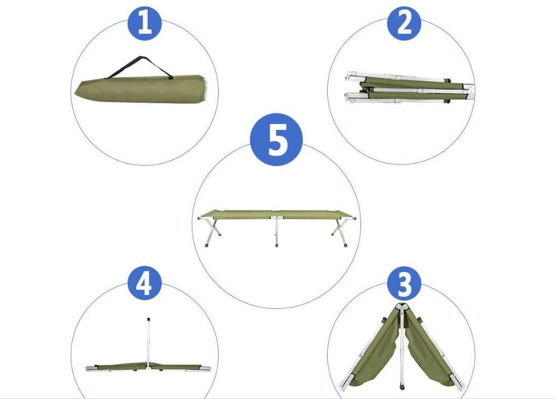 Portable Folding Outdoor Camping Bed For Adult