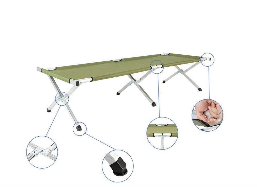 Portable Folding Outdoor Camping Bed For Adult