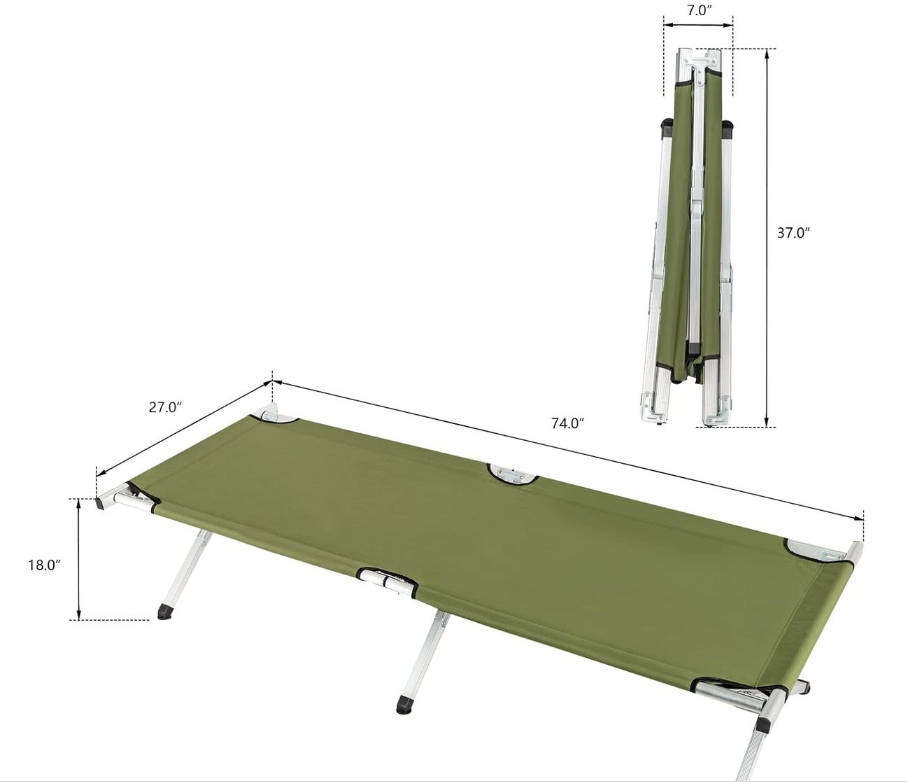 Portable Folding Outdoor Camping Bed For Adult