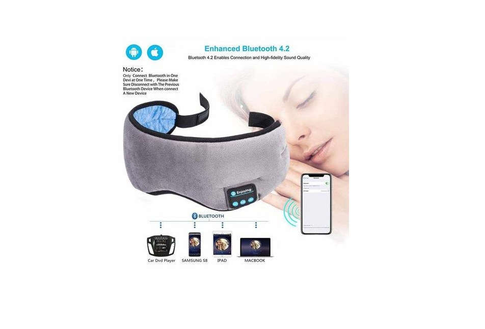 Sleep Headphones Bluetooth Sleeping Mask with Wireless Earphones