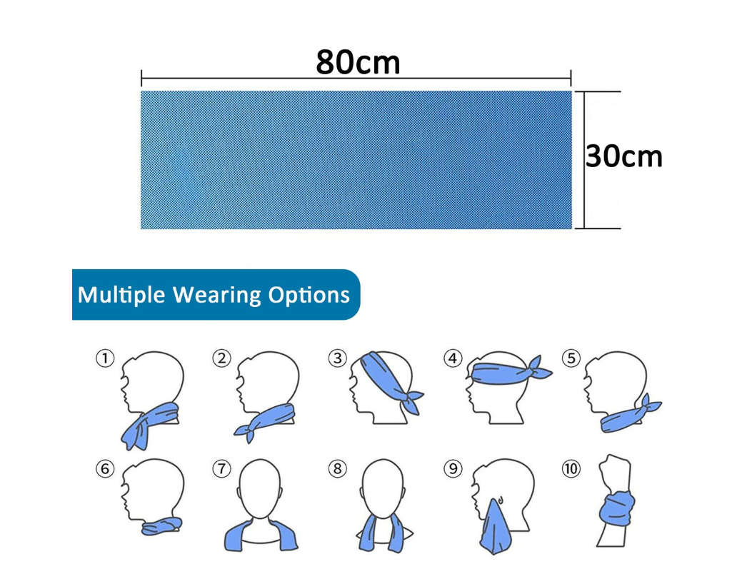 12 Piece Cooling Towels Ice Towel