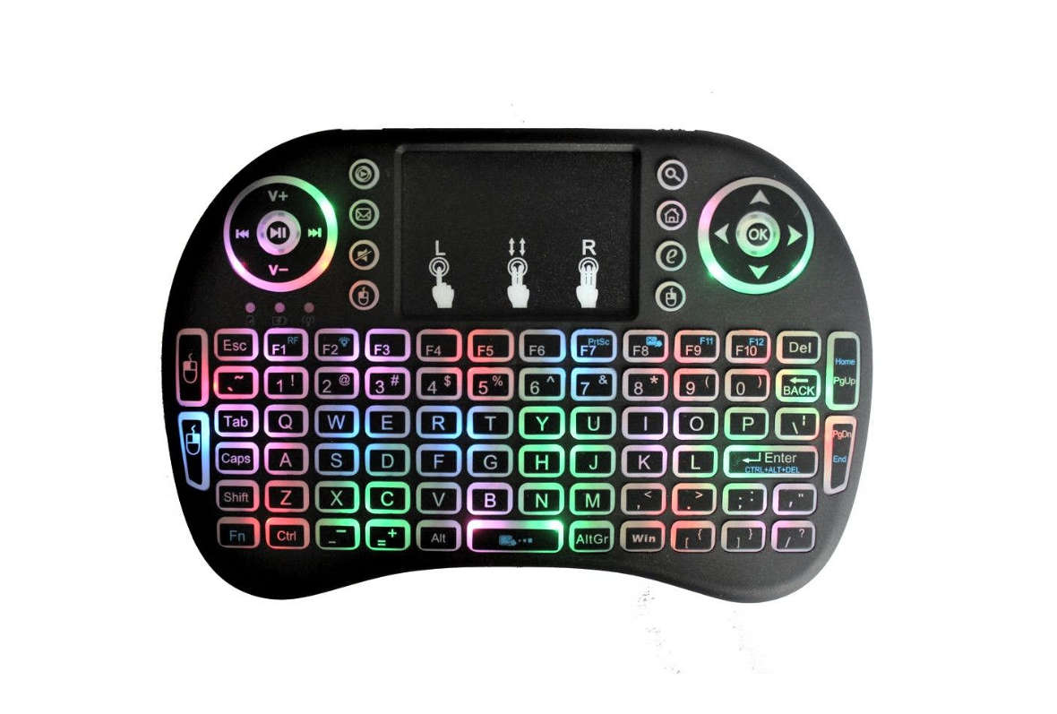 RGB Mini keyboard 7Colors Backlit Wireless Keyboard