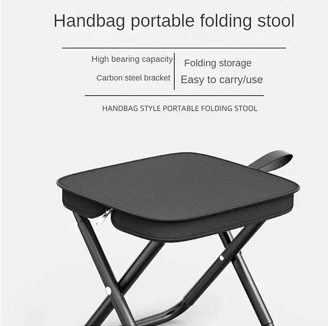 Portable Camping Stool - Foldable into s Pouch for Camping and Outdoor