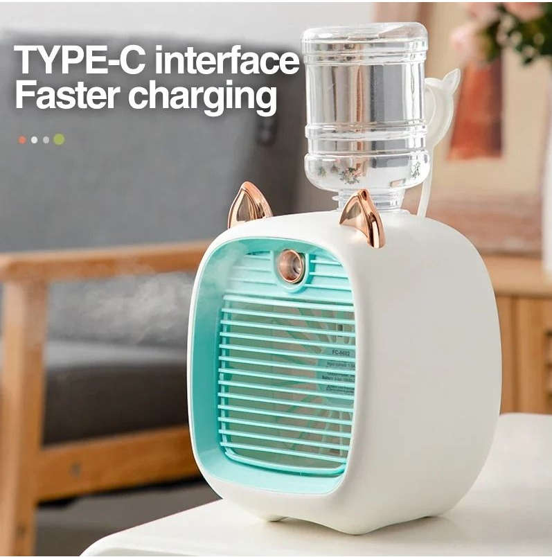 USB Air Cooler Fan Humidifier