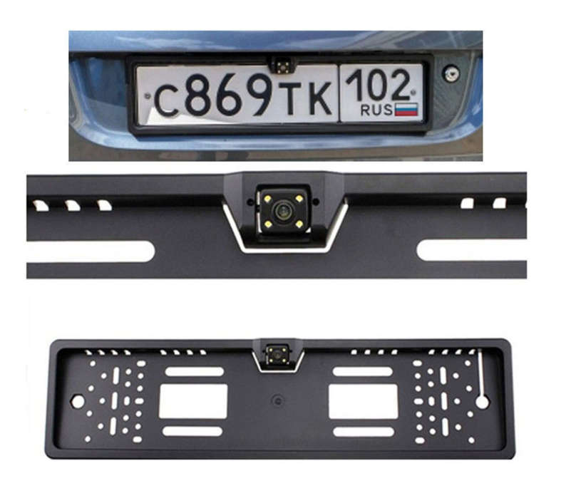 License Plate with Night vision Car Rearview Camera