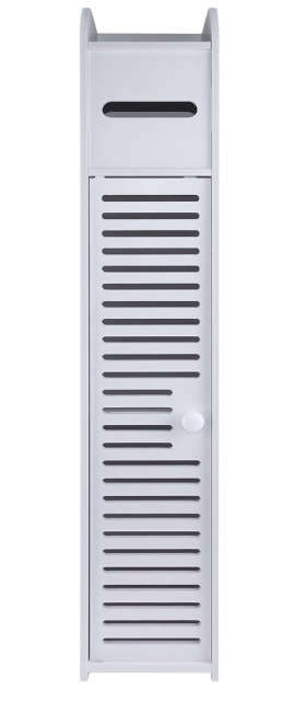 Slim White Bathroom Organizer