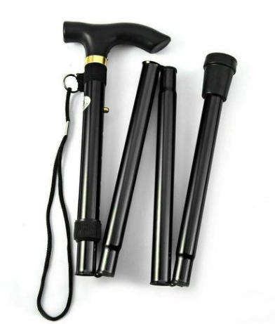 Walking Stick Foldable - Black