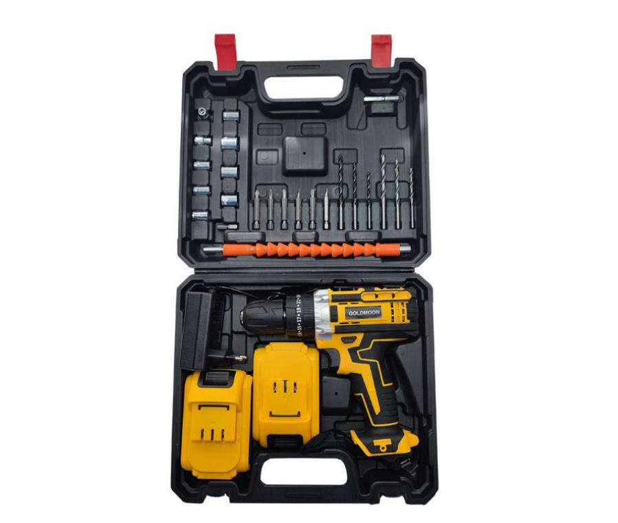Rechargeable 36V Hammer Drill With Screwdriver Set