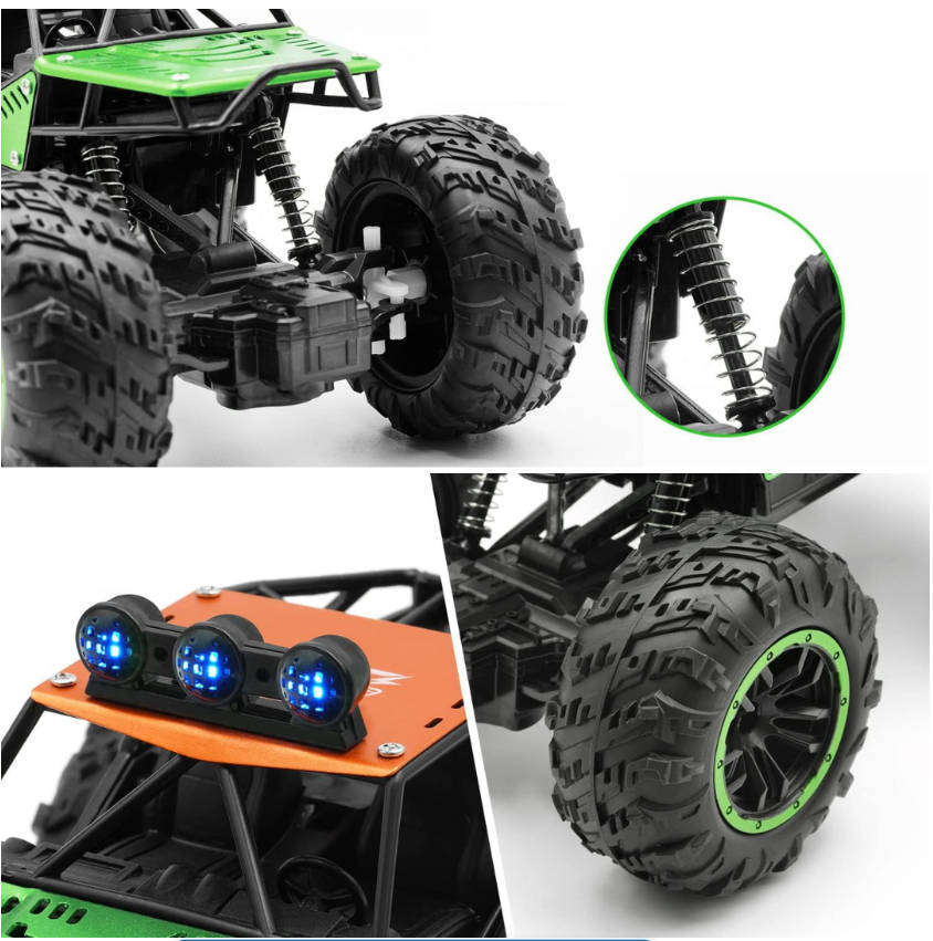 Metal Shell Remote Control Car-Toy 1:18 Off Road 4X4 Monster Truck