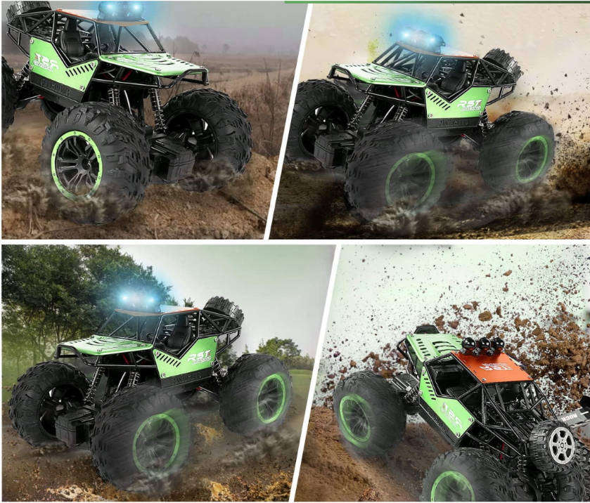 Metal Shell Remote Control Car-Toy 1:18 Off Road 4X4 Monster Truck