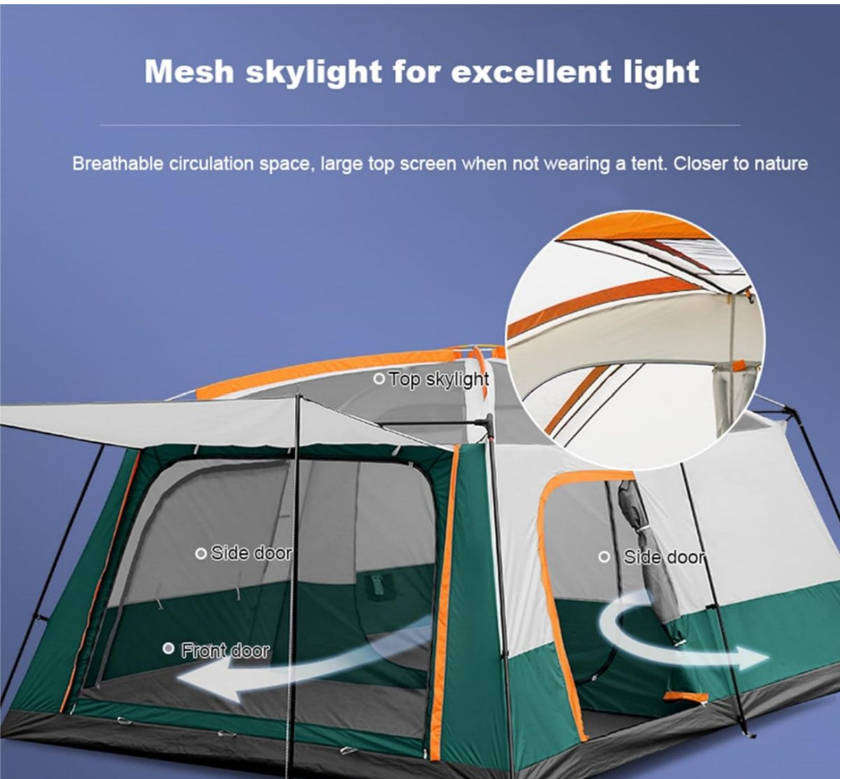 Large family outdoor camping tent - 2 room