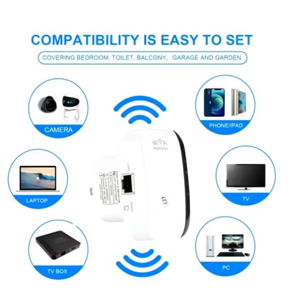 Wireless wifi signal booster extender