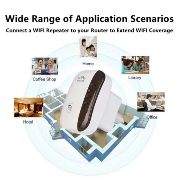 Wireless wifi signal booster extender