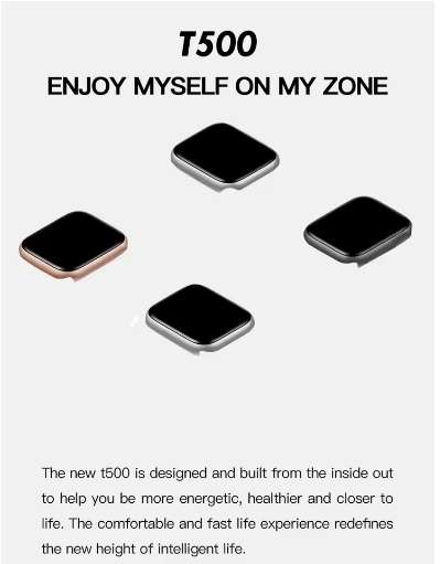 T500-Smart Watch Compatible with Apple and Andriod with App Connection