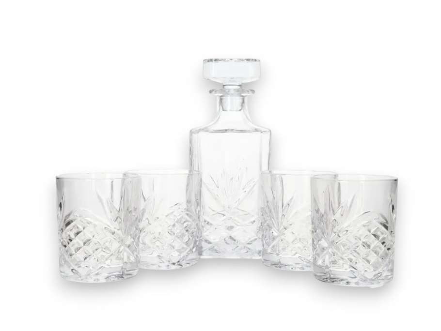 5Pieces Set Whisky Decanter & Glasses