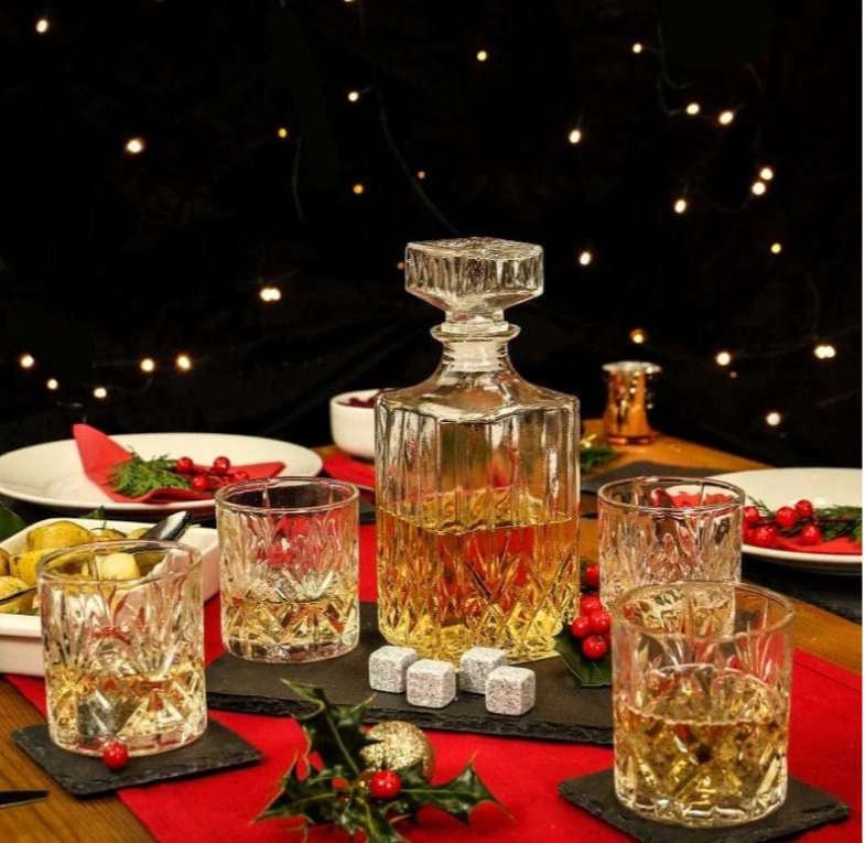 5Pieces Set Whisky Decanter & Glasses