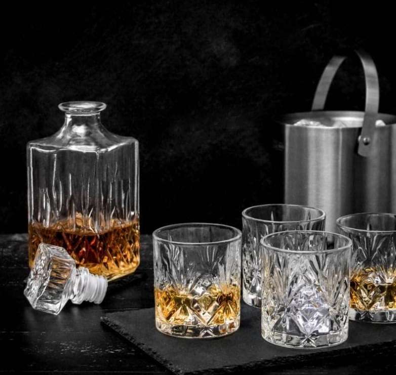 5Pieces Set Whisky Decanter & Glasses