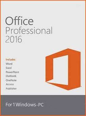 Microsoft Office 2016 Professional (Min 2x)
