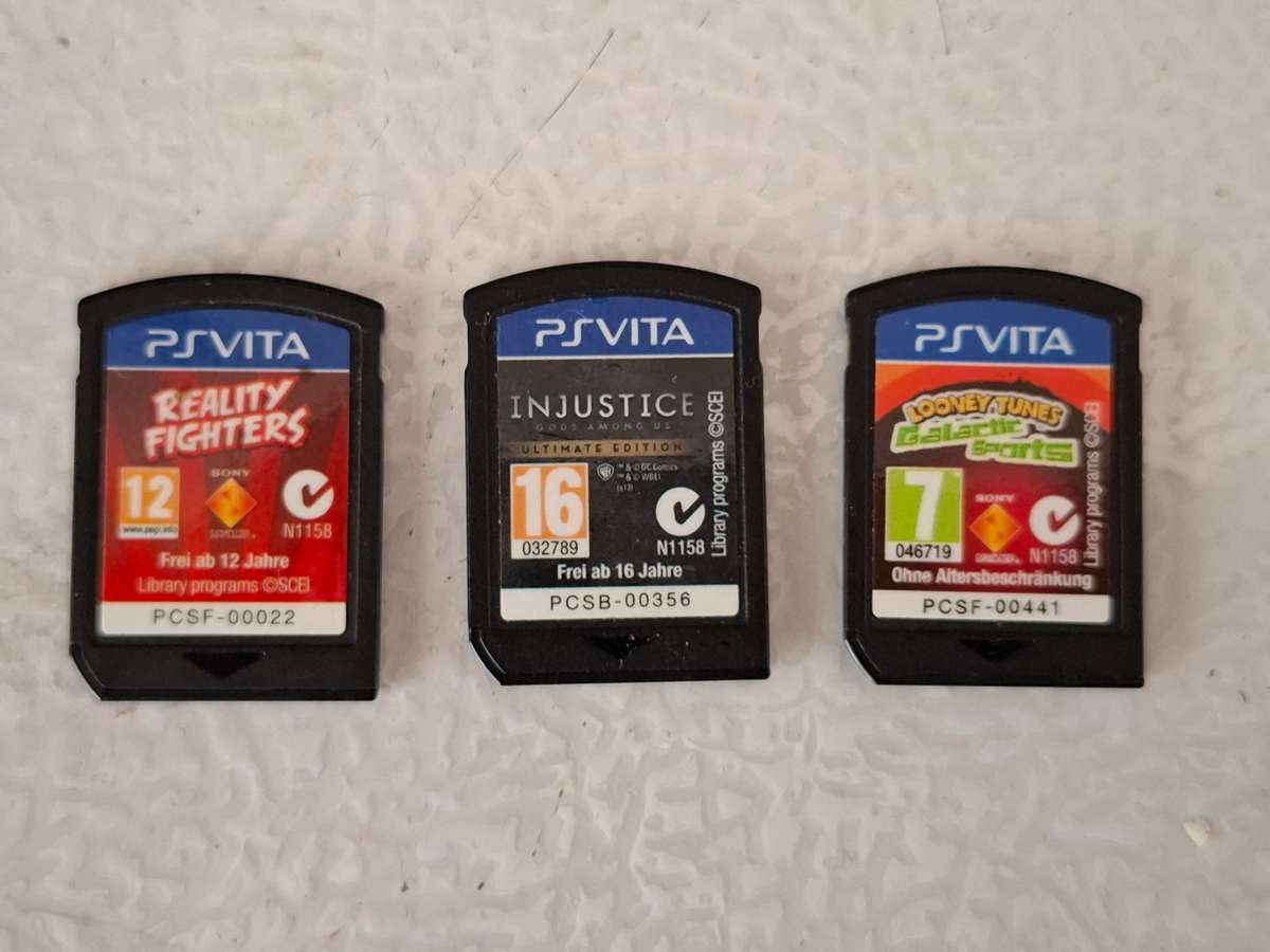 3 PS Vita Game Cartridges