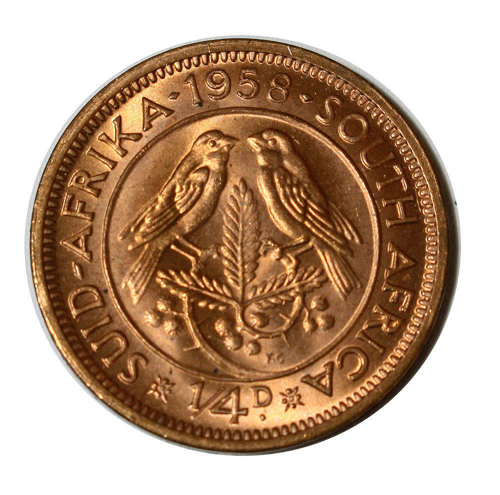 South Africa Farthing 1/4d - 1958