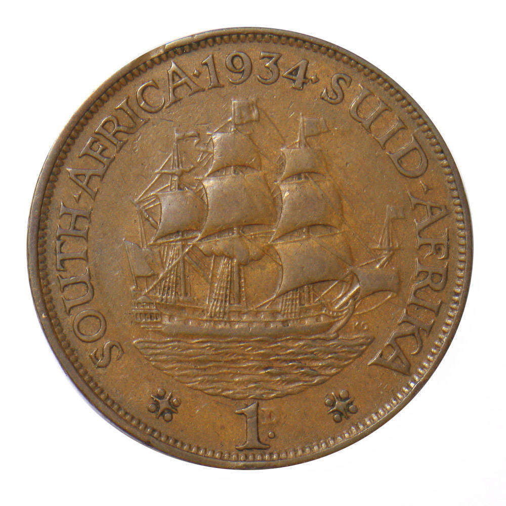 1934 - Penny - Union of South Africa