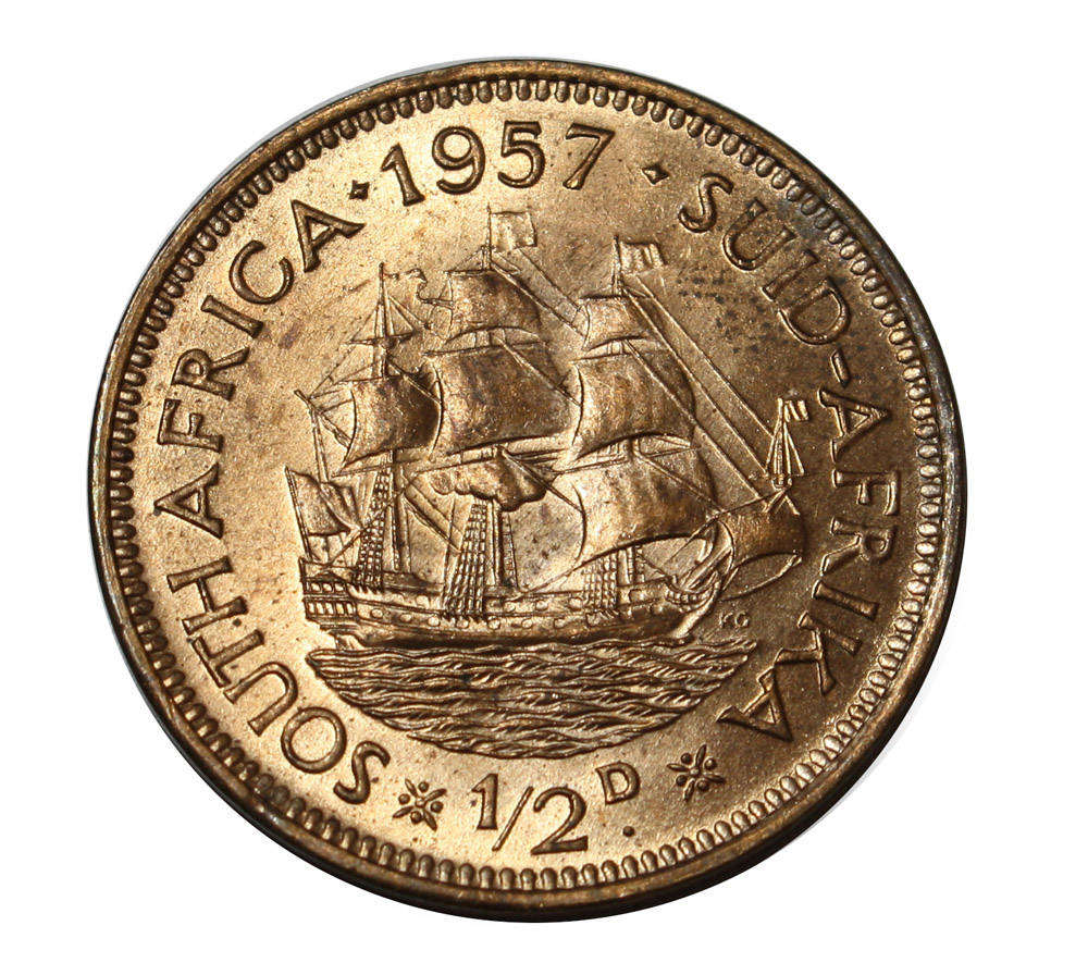 1957 - Half Penny (1/2d) - Union of South Africa