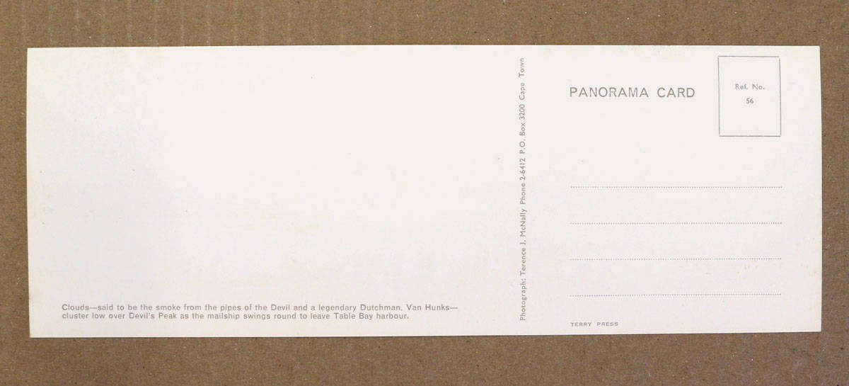 Vintage Union Castle Liner in Cape Town Postcard