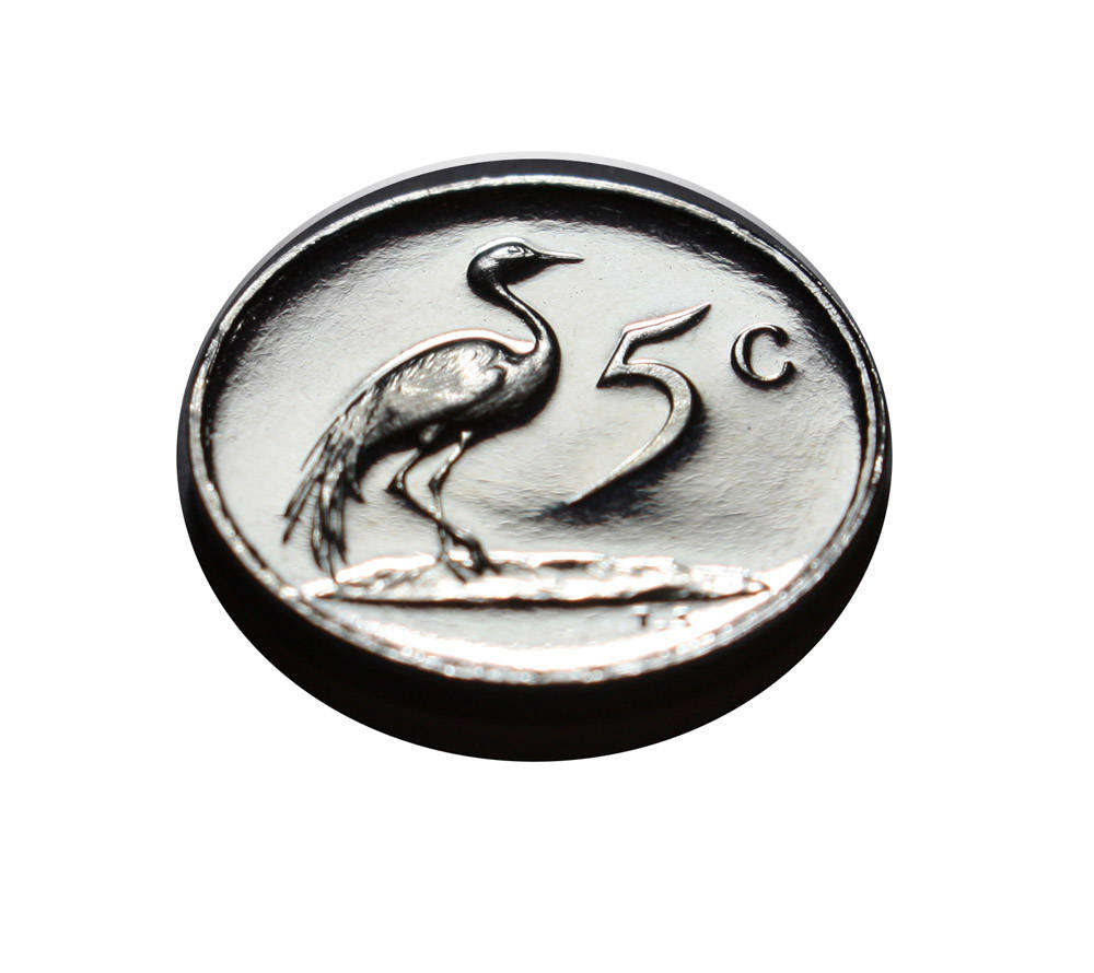 1980 South Africa 5c Proof nickel