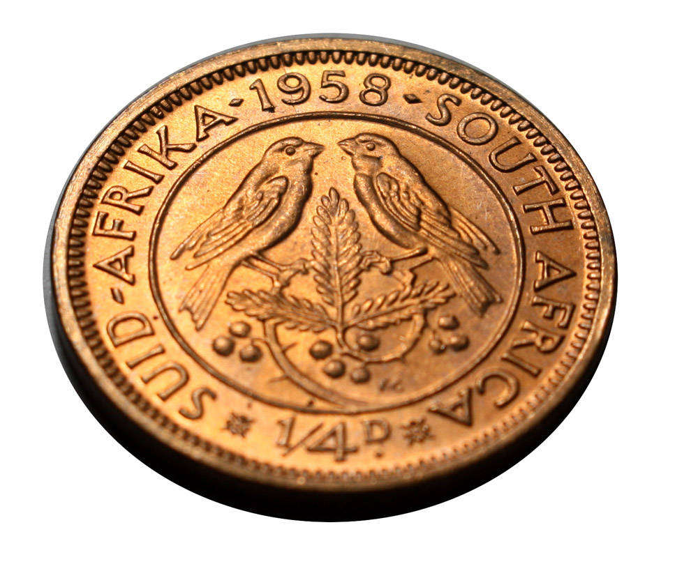 South Africa Farthing 1/4d - 1958