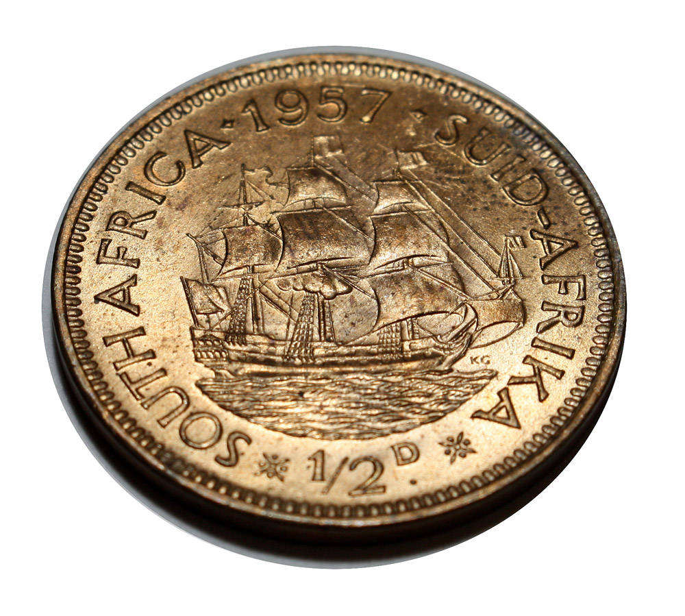 1957 - Half Penny (1/2d) - Union of South Africa