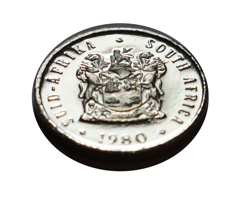 1980 South Africa 5c Proof nickel
