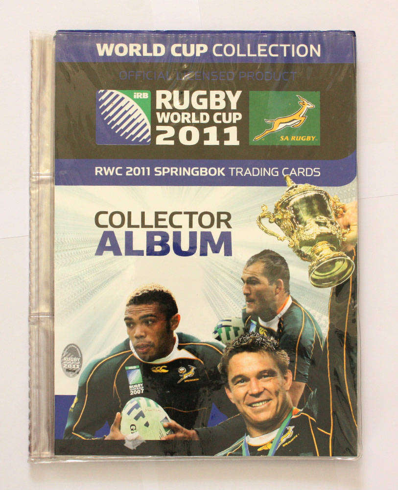 Rugby World Cup Collection album with approx 98 cards