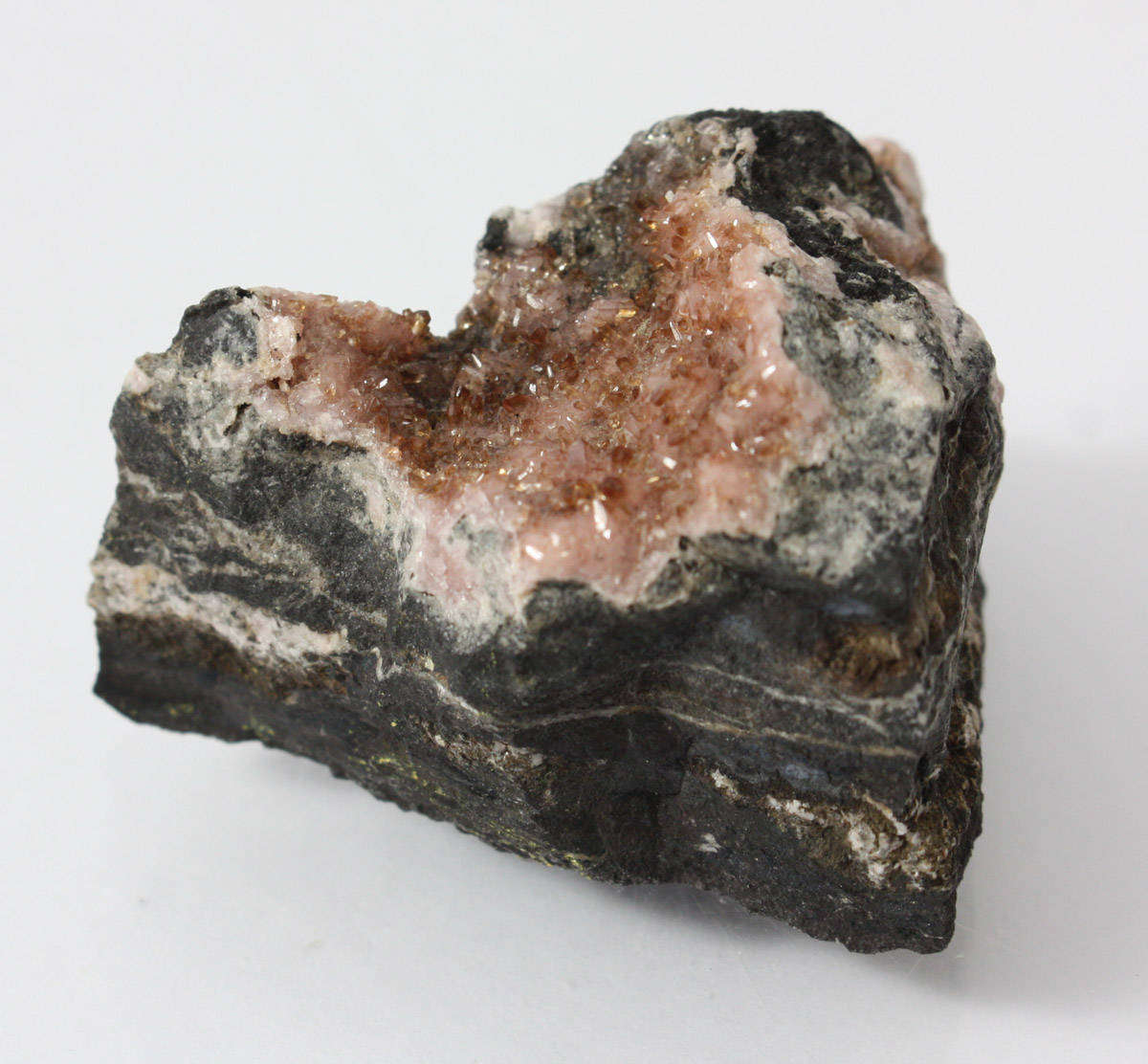 Rhodochrosite on Matrix - N'Chwaning II Mine South Africa