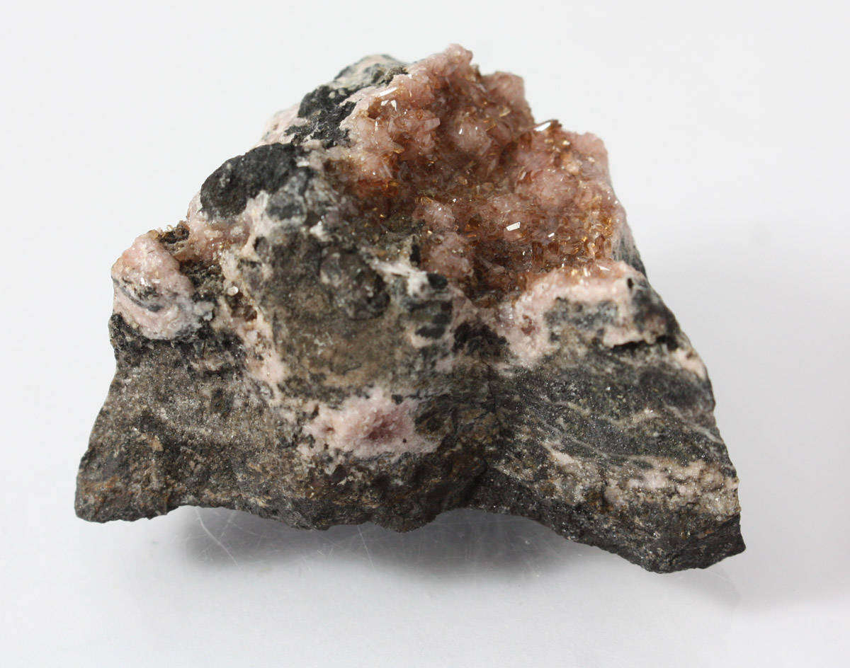 Rhodochrosite on Matrix - N'Chwaning II Mine South Africa