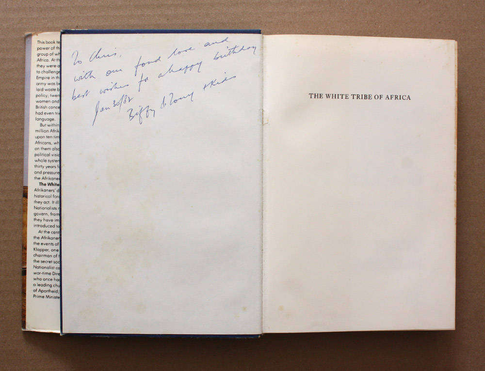 White Tribe in Africa by David Harrison - South African 1st Edition