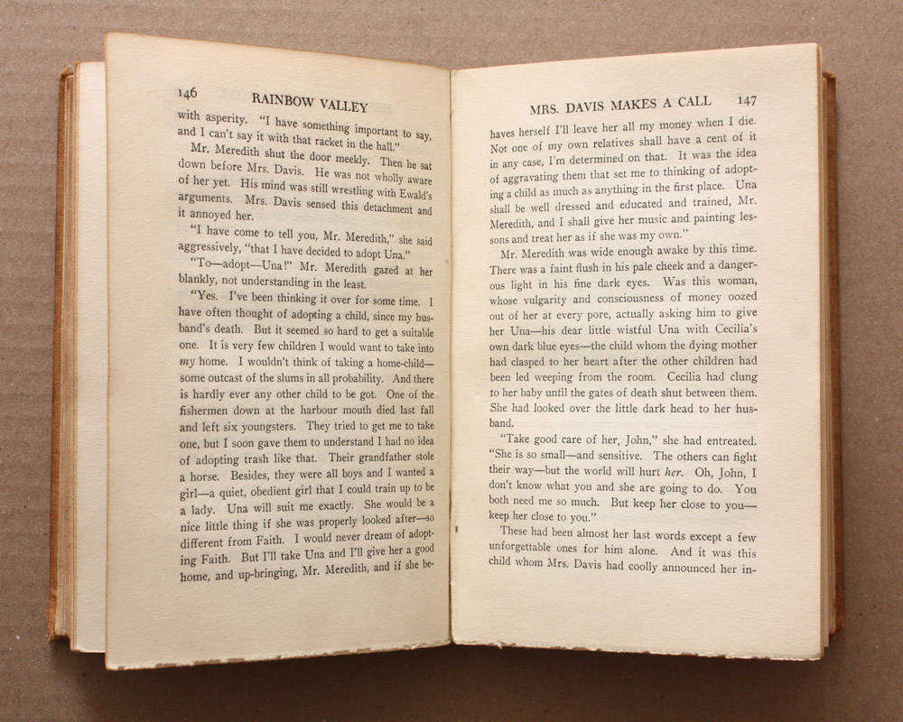 Rainbow Valley by L. M. Montgomery - Printed 1920 1st British Edition