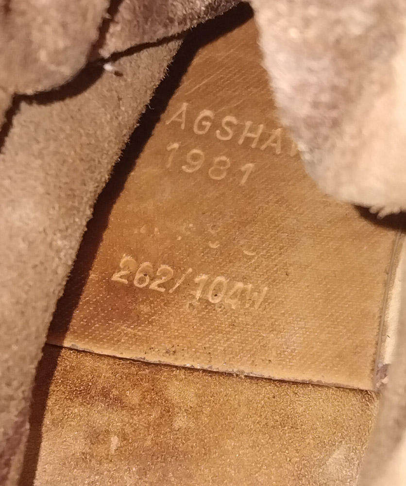 SADF 1981 Leather Boots by Bagshaw - Size 8