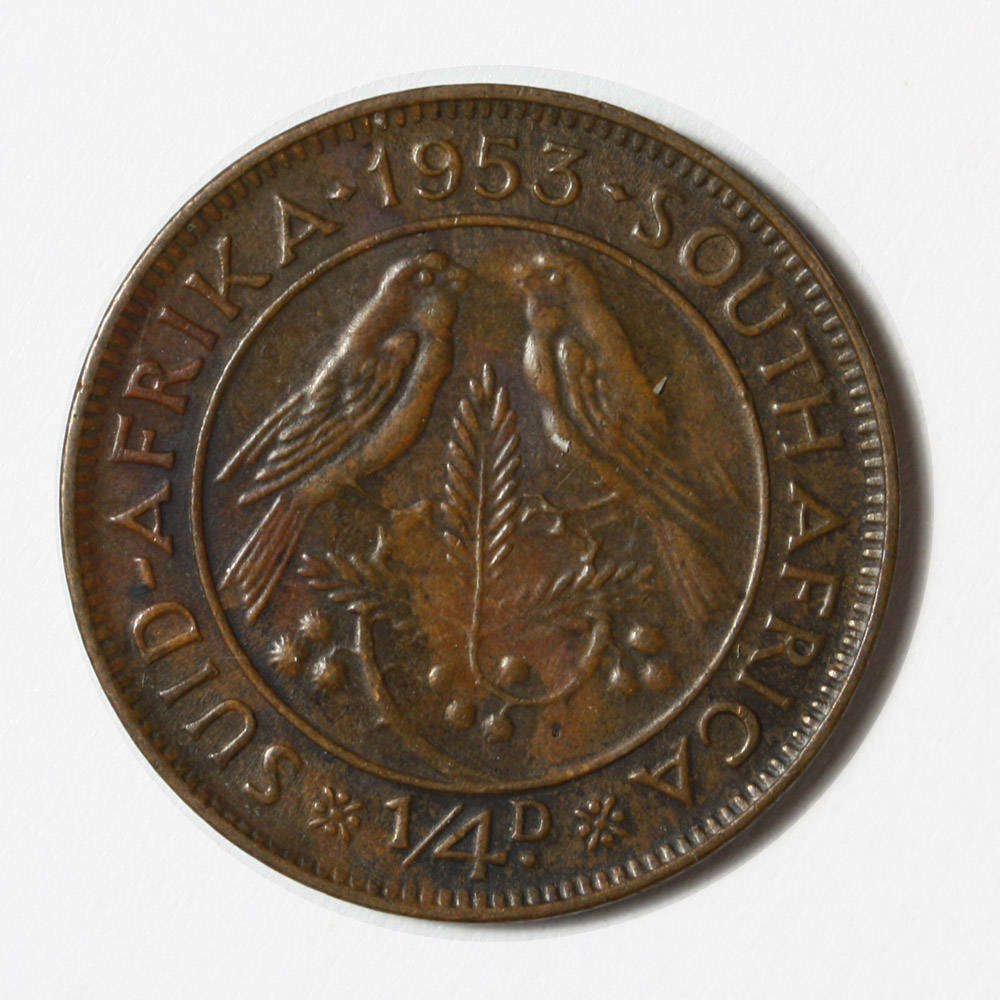 South Africa Farthing 1/4d - 1953
