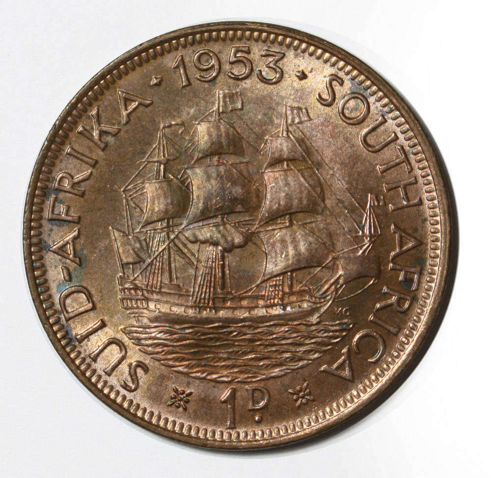 1953 Penny - Union of South Africa
