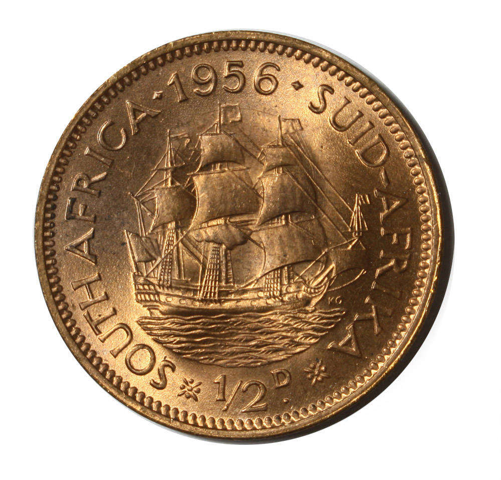1956 - Half Penny (1/2d) - Union of South Africa
