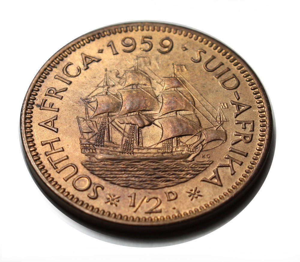 1959 - Half Penny (1/2d) - Union of South Africa