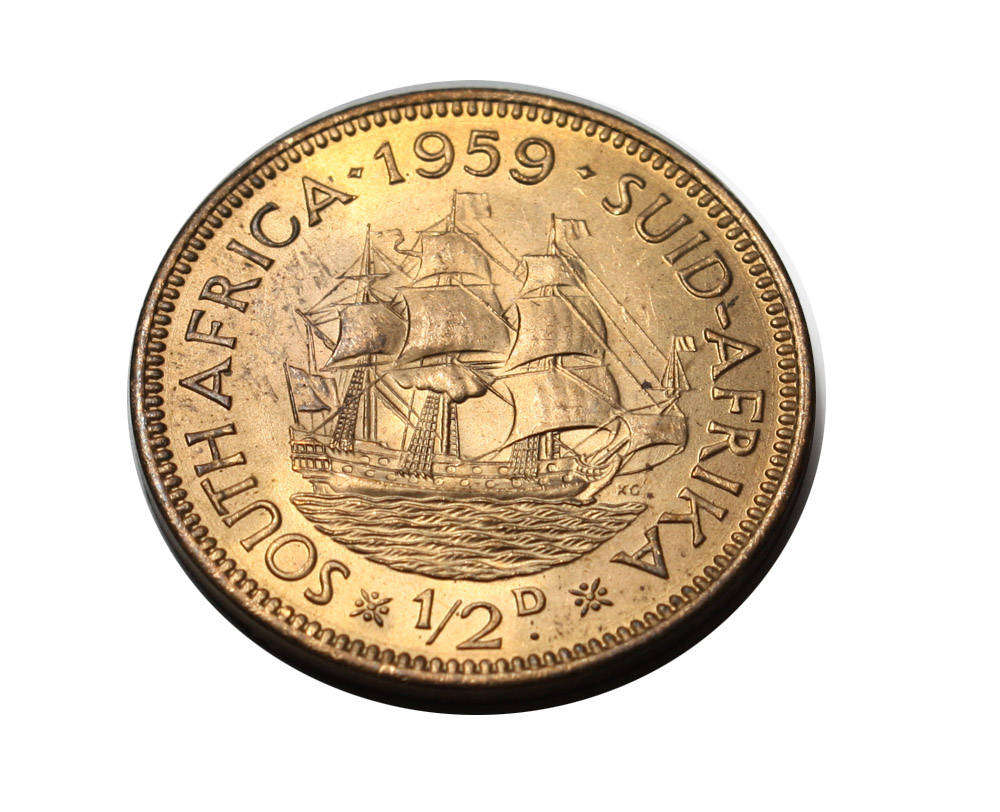 1959 - Half Penny (1/2d) - Union of South Africa