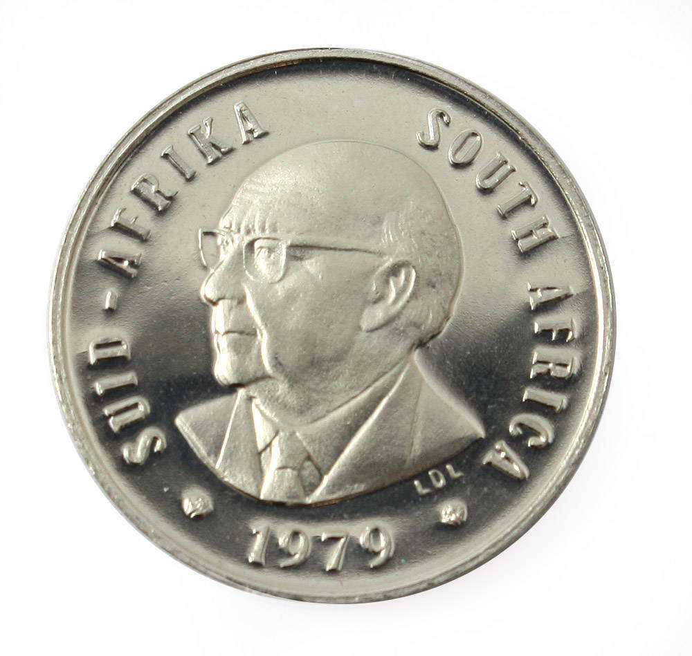 1979 South Africa 5c Proof nickel