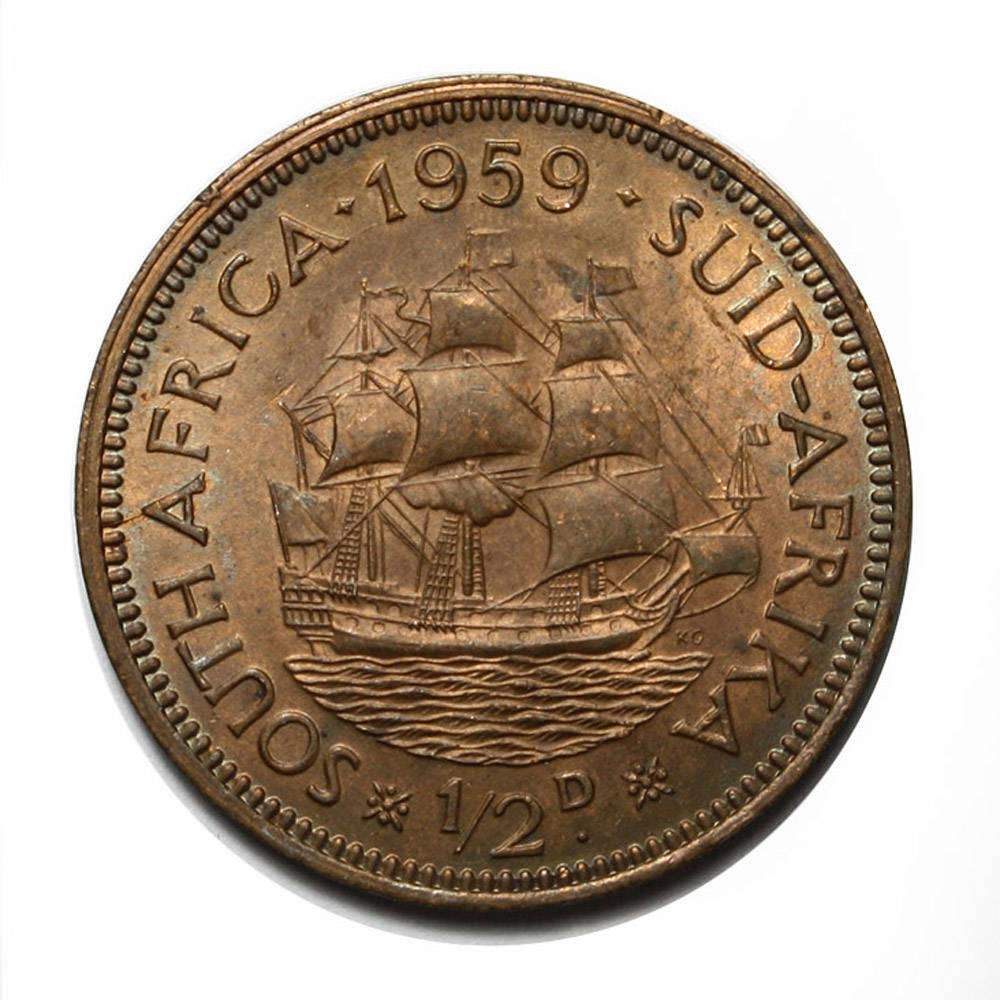 1959 - Half Penny (1/2d) - Union of South Africa