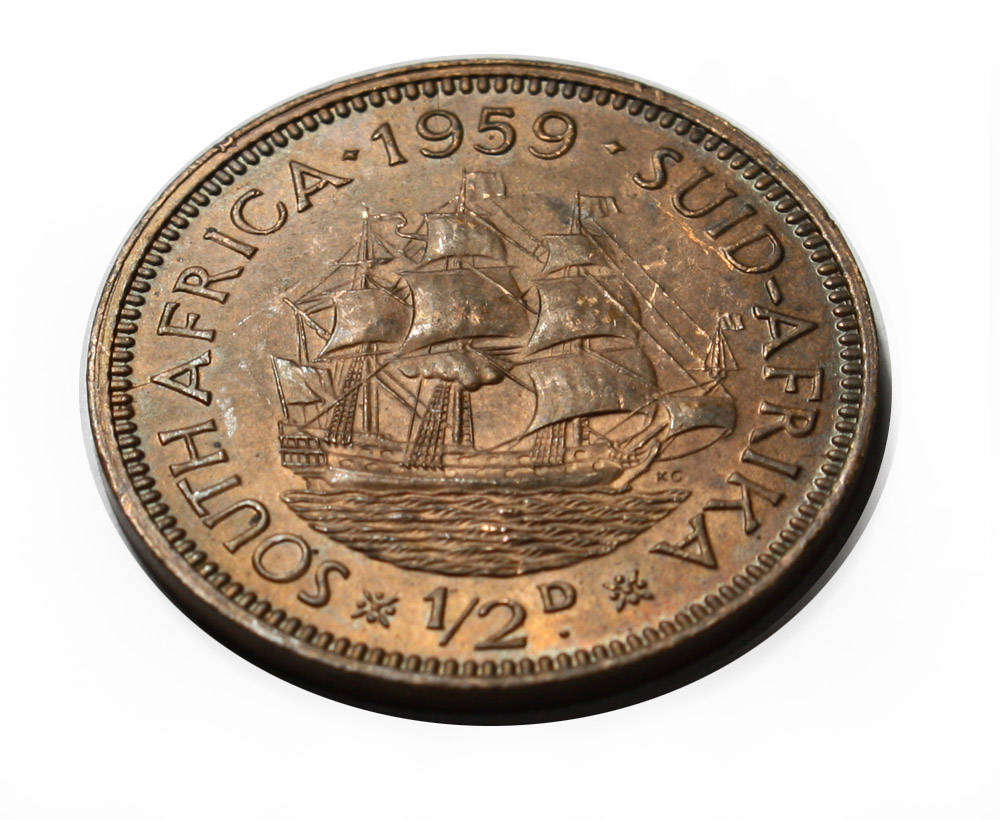 1959 - Half Penny (1/2d) - Union of South Africa